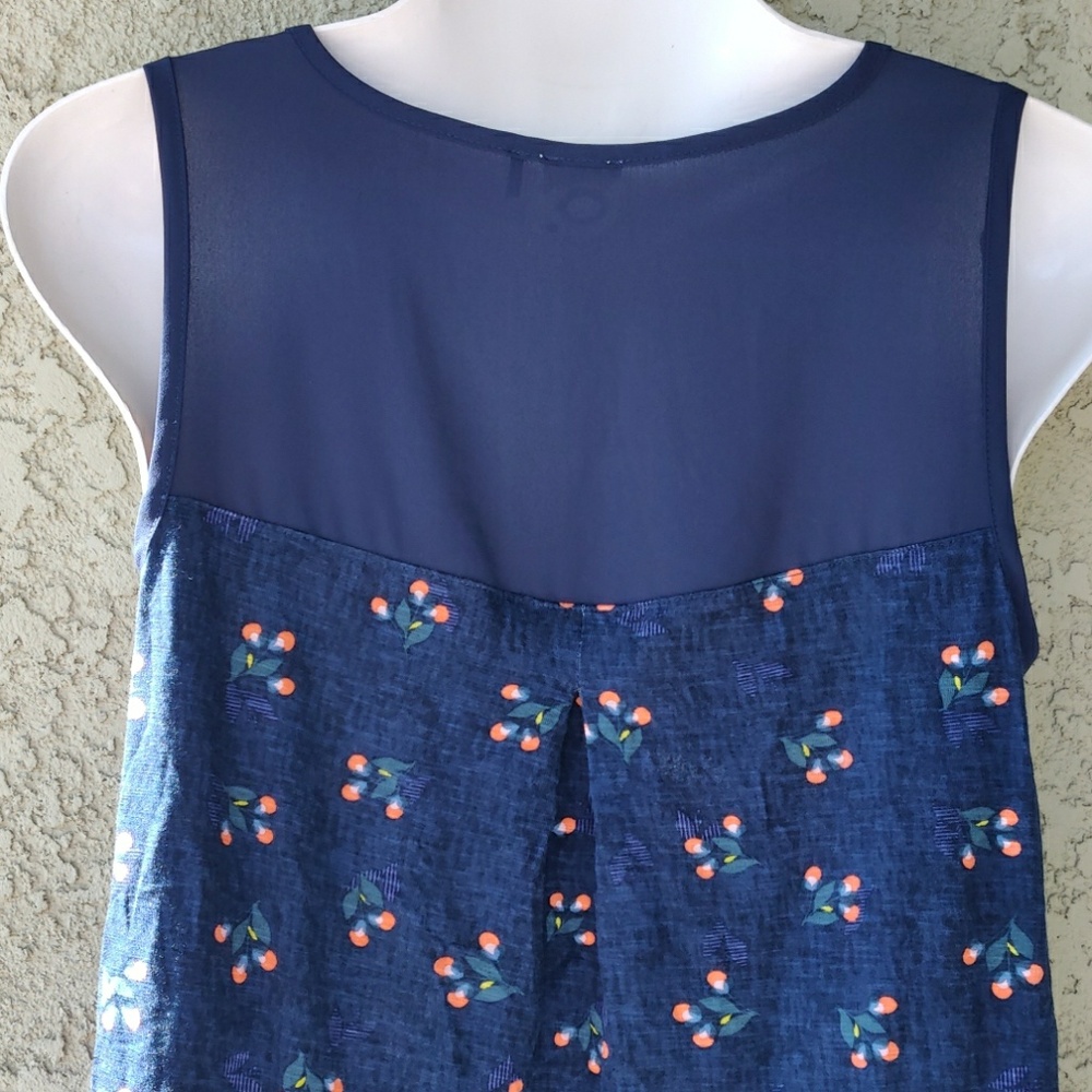 Anthropologie Akemi + kin floral keyhole tank top - Picture 6 of 8